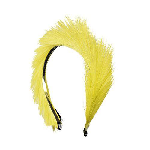 DaCee Designs Accessories Feathered 헤드밴드 - Yellow