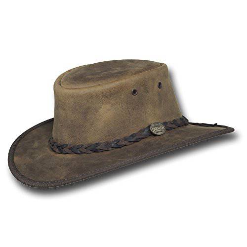 Barmah Hats  접는방식 브론코 가죽 모자 - 아이템 1060