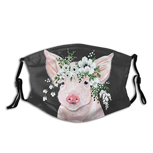 동물 귀여운 Pig 노즈 페이스 마스크 성인 조절가능 세척가능 리유저블,재사용 2 필터 바람막이 패션 스카프