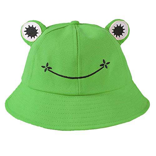 여성 Frog 버킷 모자 - Summer-Packable 어부 썬 모자