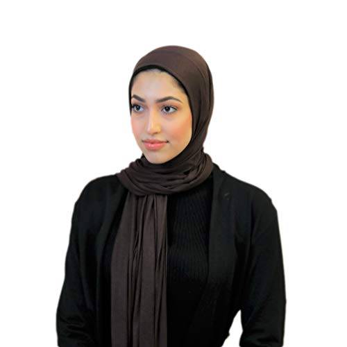 Ramasa  프리미엄 여성 비스코스 저지 Hijab 스카프 ｜풀 커버리지 70.75 x 31.5