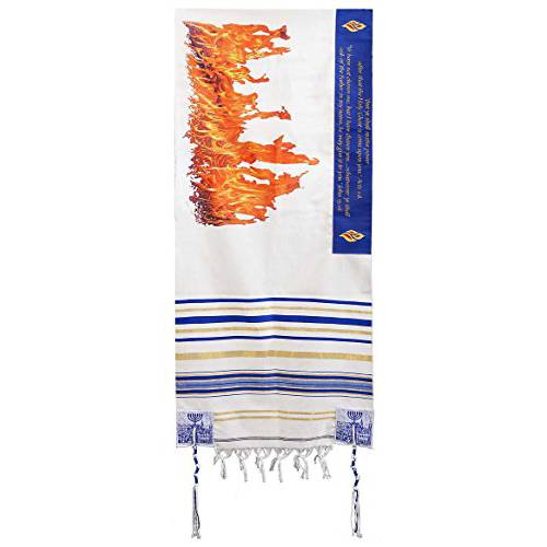 Holy 랜드 선물 74223 기도 Shawl-Flame Of Pentecost - 72 x 22 in.