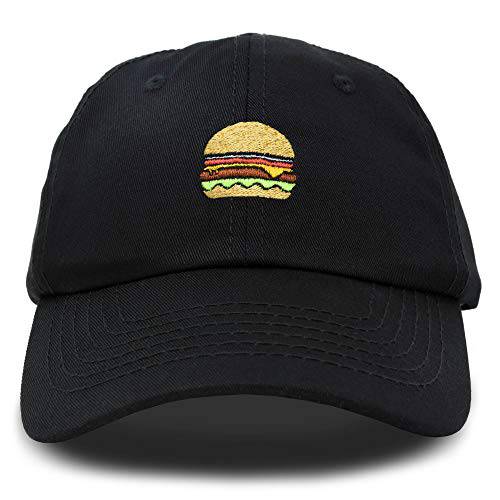 DALIX 햄버거패티 모자 Emoji Cheeseburger 아버지 야구모자 선물