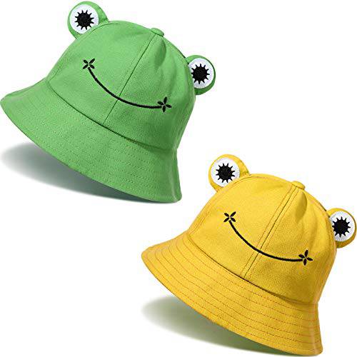 귀여운 Frog 버킷 모자 어부 캡 섬머 비치 썬 프로텍트 캡 성인