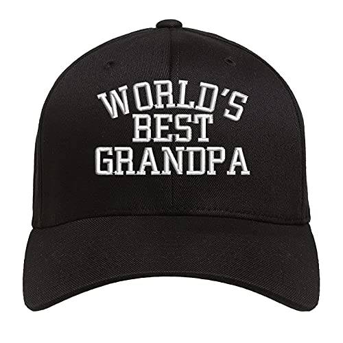 World’s Best 할아버지 야구 모자 자수 로우 프로파일 소프트 코튼 야구모자