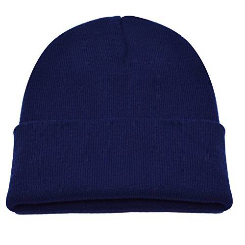 PZLE 모자 겨울 네이비 블루 비니 Man 비니 모자 소프트 니트 모자 다크 네이비