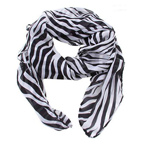 TXIN Multi-Usage 경량 여성 롱 인쇄물 숄 Zebra 라지 줄무늬 스카프