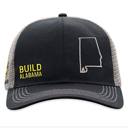 존 Deere Build State Pride Cap-Black and Gray-Alabama