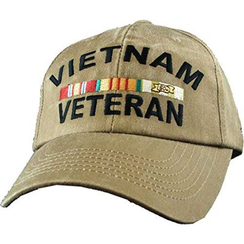 베트남 Veterans 기념품 리본 야구 카키 캡