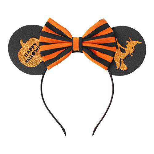 미니 미키 마우스 Ears 헤드밴드& Bows, 걸스 여성 헤드밴드 코스프레 할로윈 프린세스 파티 생일 데코,장식