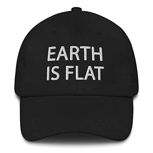 Earth is 플랫 모자 (자수 아버지 캡) 플랫 Earther Conspiracy 이론 선물