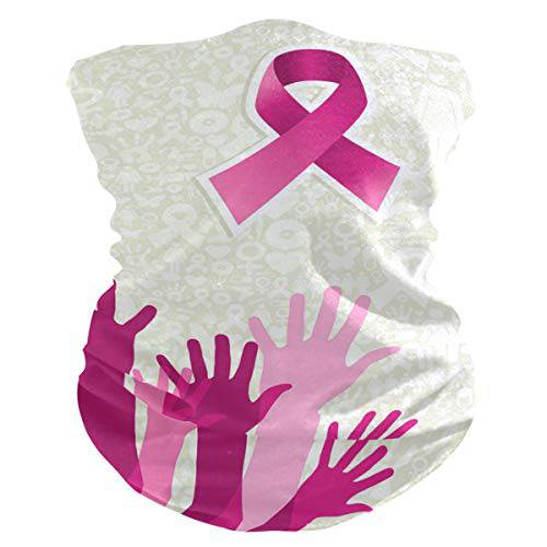 가슴 Cancer 핑크 리본 페이스 마스크 두건 발라클라바 넥게이터