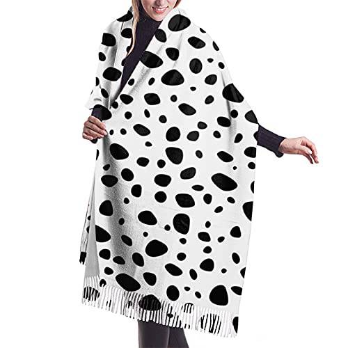 Women’s 패션 스카프 Dalmation 동물 프린트 편안 롱 숄 겨울 소프트 따뜻한 스카프