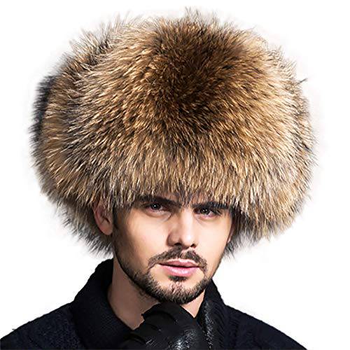 Tbrand Fox 퍼 모자 남성용 패션 럭셔리 겨울 따뜻한 러시아어 스키 모자