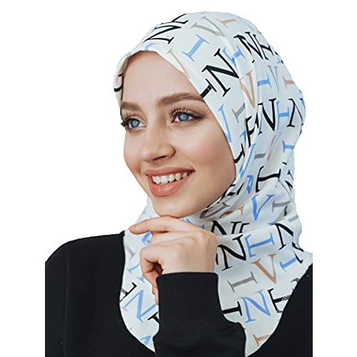 코튼 헤드 스카프, 인스턴트 hijab 원 피스,  즉석, 바로 마실 수 있게 포장된 웨어 이슬람교도 악세사리 여성용