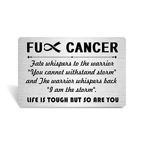 아름다운 Cancer Survivor 선물, Life is 내구성 but So are You 메탈 지갑 인서트 카드 각인 가슴 Cancer 인식 선물