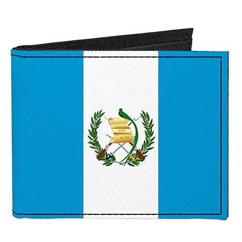 Buckle-Down 캔버스 Bi-fold Wallet-Guatemala 깃발