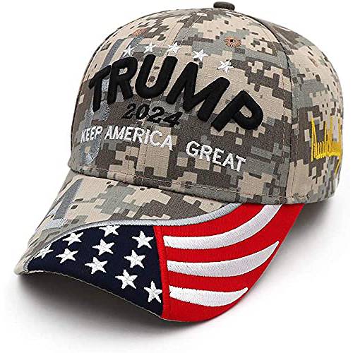 Folouse Trump 2024 모자, 2024 Trump 모자 남성용 MAGA 모자 유지 Take Save America Great 모자 자수 조절가능 야구모자