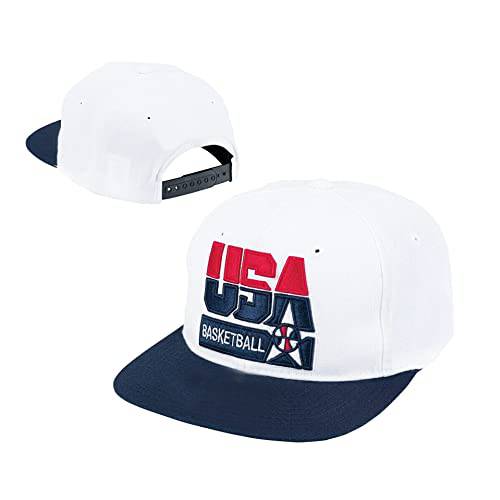 YOUR 팀 힙합 Hat，Basketball 캡, Men’s USA 농구 1992 모자 Navy，Adjustable 자수 스냅백 캡