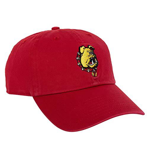 페리스 State University 야구 모자 캡 조절가능 성인 팀 컬러 (디자인 1) 레드