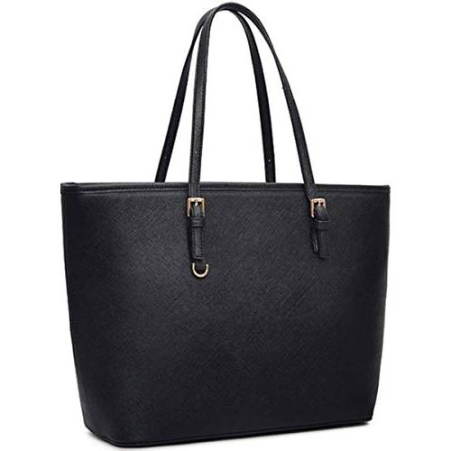 여성을위한 블랙 토트 지갑과 핸드백, 쿠 토 토트 핸드백 여성 지갑 어깨에 매는 가방 지갑