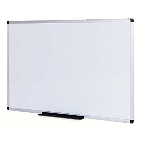 VIZ-PRO Dry Erase  Board/화이트보드 Non-Magnetic 비자기성 자성 없음, 36 X 24 Inches, 벽면 고정 보드, 학교 사무실,오피스 and 홈