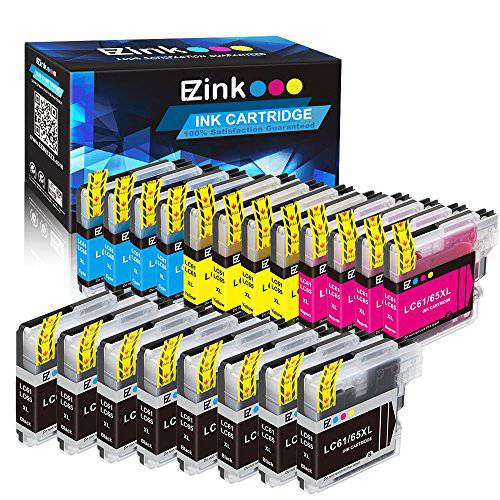 E-Z Ink TM 호환가능한 잉크카트리지, 프린트잉크 교체용 Brother LC-61 LC61BK LC61C LC61M LC61Y (8 Black 4 Cyan 4 Magenta 4 Yellow) 20 Pack
