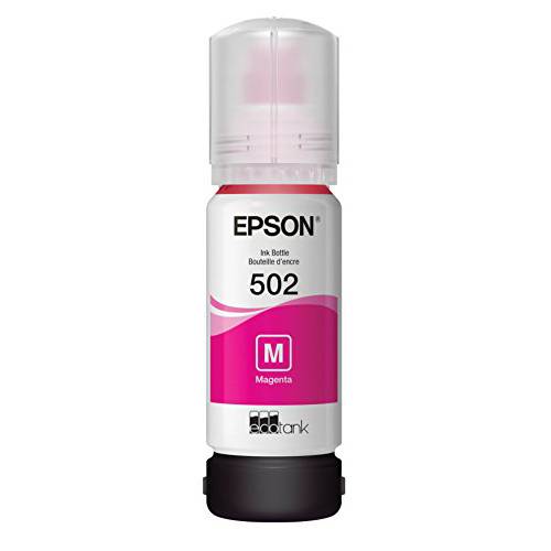 Epson T502 EcoTank Magenta Auto-Stop 잉크 병 (ET-2700, ET-2750, ET-3700, ET-3750, ET-4750) (T502320-S)