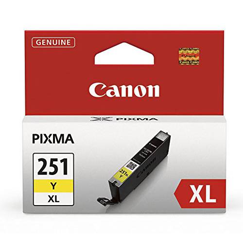 Canon CLI-251XL Yellow 잉크 탱크 호환가능한 to MG6320, IP7220& MG5420, MX922, MG5520, MG6420, MG7120, iX6820, iP8720, MG7520, MG6620, MG5620