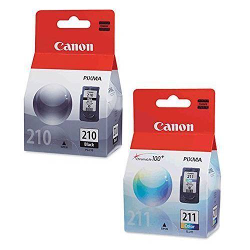 Canon PG-210/Cl Pixma MP240 MP250 MP270 MX320 MX330 MX340 IP2700 IP2702용 잉크카트리지  프린트잉크 세트, Black Color in 소매 포장 패키징