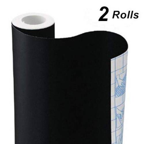 칠판 비닐 용지,종이 벽면 데칼 스티커 접착 칠판 TAKSDAI 2 롤 Eraserable 접착 용지,종이 칠판 표면 벽지,시트지 보너스 10 화려한 분필,초크 Each roll 17.7’’ × 78.7’’