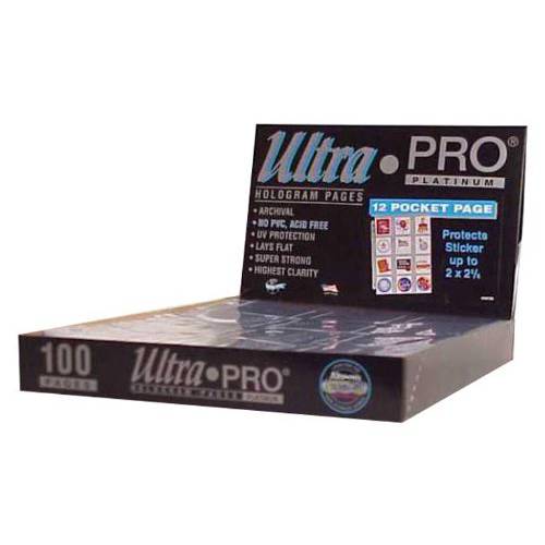 Ultra Pro 12-Pocket 플래티늄 페이지 2-1/ 4 X 2-1/ 2 포켓 100 CT.