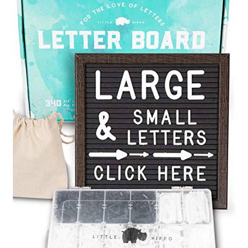레터 보드 10x10 (다크 프레임) +690 PRE-Cut 글자 +Bonus 필기체 단어 +Stand +분류함 | 펠트 레터 보드 Letters, Letter Boards, Letterboard, Word Board 포함