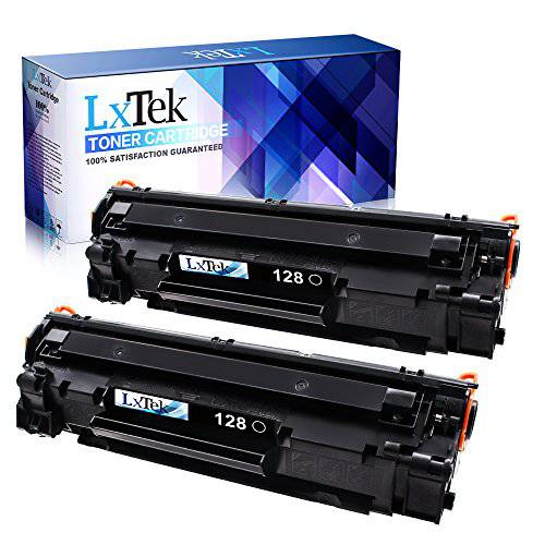 LxTek  호환가능한 토너,잉크토너 카트리지 교체용 캐논 128 CRG128 (블랙, 2-Pack)