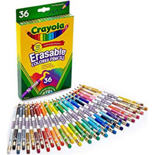 Crayola 지워지는 색 연필 36 개 아트 툴 Ages 4 5 6 7