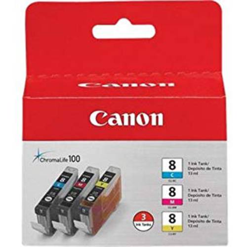 Canon CLI-8 3 컬러 잉크 탱크 호환가능한 to Pro9000, Pro9000 Mark II, iP6700D, iP6600D, iP5200R, iP5200, iP4200, iP4500, iP4300, iP3500 and iP3300,