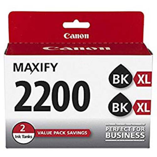 Canon PGI-2200XL 블랙 트윈 팩 호환가능한 to IB4120, MB5120, MB5420, IB4020, MB5020, MB5320