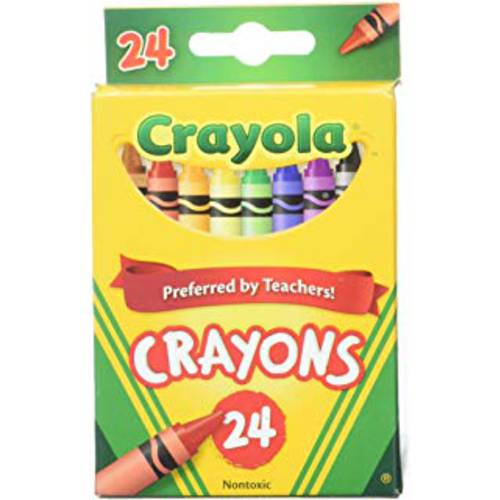 Crayola 24 Count 박스 of 크레용,크레파스 Non-Toxic 컬러 컬러링 학교 도구 (2 팩)