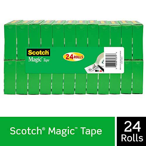 Scotch 매직 테이프 24 롤 다양한 사용목적 불투명 구성 리페어링 3 4 X 1000 인치 상자 810K24