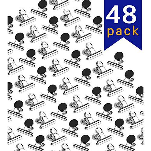 48 팩 자석 클립,핀, 냉장고 냉장고 자석 클립,핀 포토 디스플레이, 화이트보드 자석 Clips(30mm 와이드)