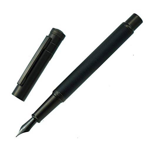 홍디안 Black Forest 메탈 만년필 티타늄 블랙 파인,가는 닙 아름다운 트리 텍스쳐 우수한 필기 선물 펜