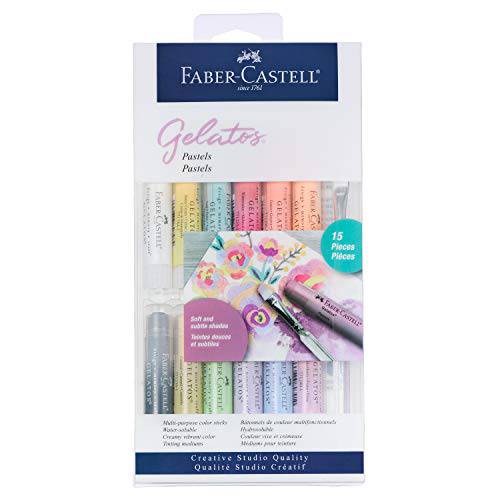 Faber-Castell 젤라토 스 파스텔 컬러 세트 15 파스텔 컬러 - Multi-Purpose 아트 미디엄
