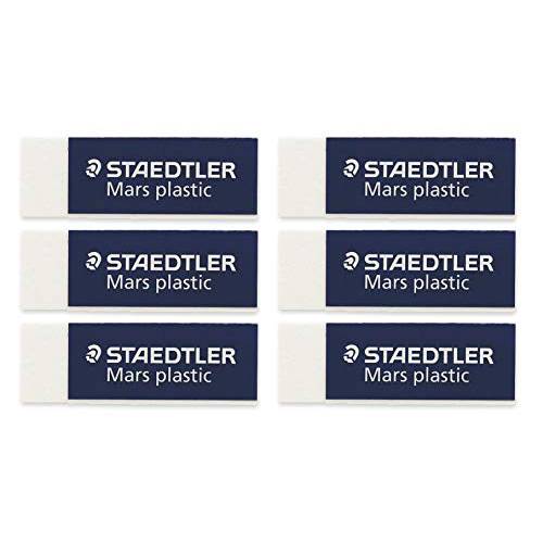 Staedtler Mars 플라스틱 지우개 52650BK (6-Pack)