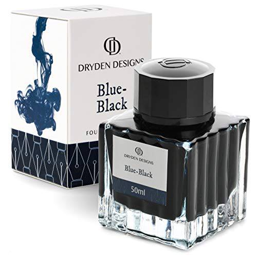 Dryden 만년필 잉크 병 50 ML 럭셔리 에디션 BLUE-BLACK 만년필 바틀 Ink. 컴팩트 Designed 병 모델 부드러운 흐름 50ml