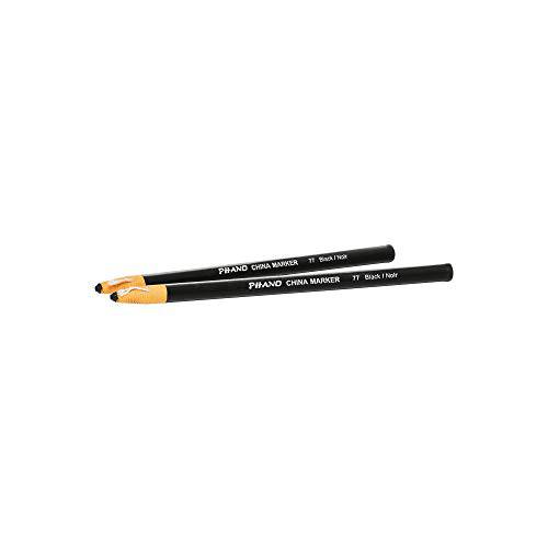 DIXON 산업용 Phano Peel-Off 중국 마커 연필, 블랙, 2-Pack (30771)