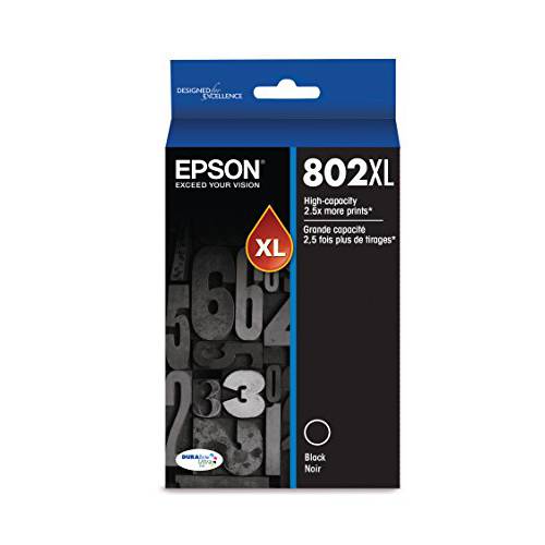 Epson T802XL120 DURABrite 울트라 블랙 하이 용량 카트리지 잉크