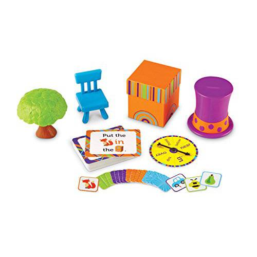 Learning Resources Fox In The 박스 포지션 워드 활동 세트, 파닉스 게임, 취학전의, 65 피스 세트, Ages 3+