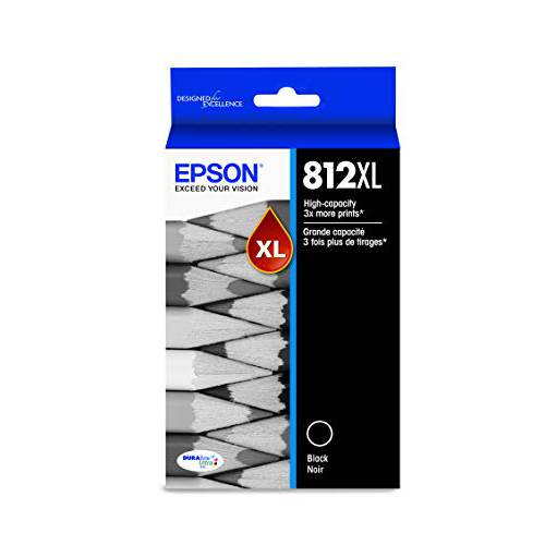 Epson DURABrite 울트라 T812 하이 용량 카트리지 잉크 - 블랙 (T812XL120-S)