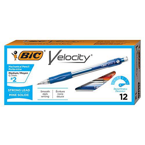 BIC Velocity Original 샤프, 샤프 펜슬, 미디엄 포인트 (0.7mm), 12-Count