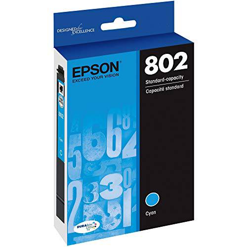 Epson T802220 DURABrite 울트라 Cyan 스탠다드 용량 카트리지 잉크